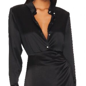 NONChalant TEGAN BLOUSE IN BLACK